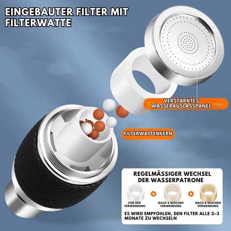 QuickRinse™ 360° Rotatable Faucet Attachment
