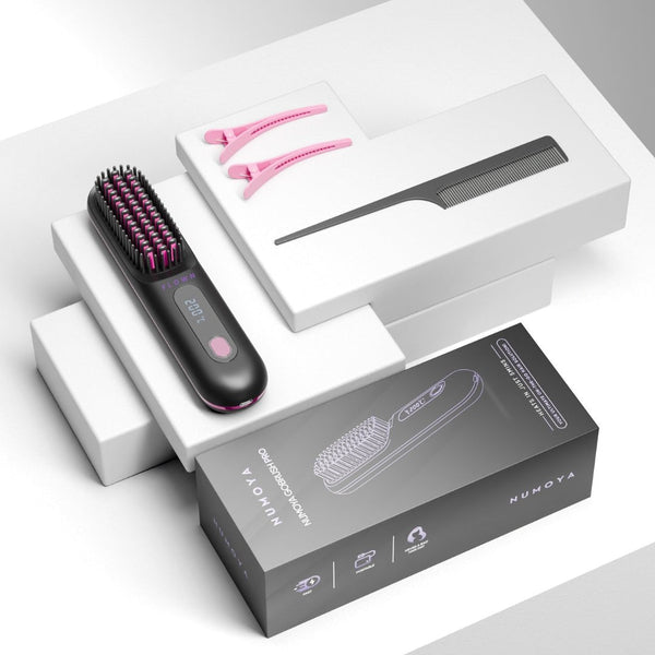 FLOWN formerly Numoya Portable Straightener Brush - GoBrush PRO
