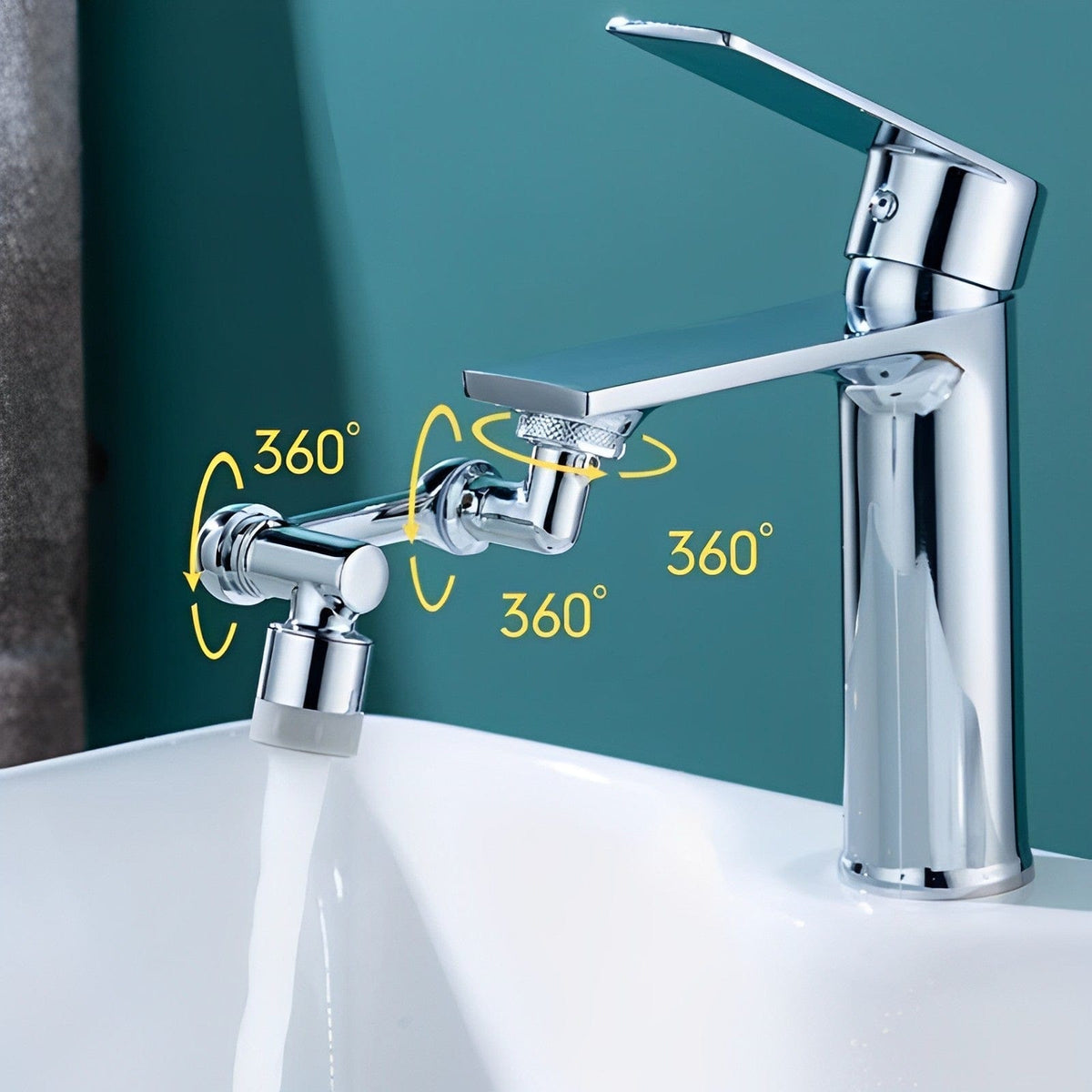 TwistClean™ Rotating faucet extension