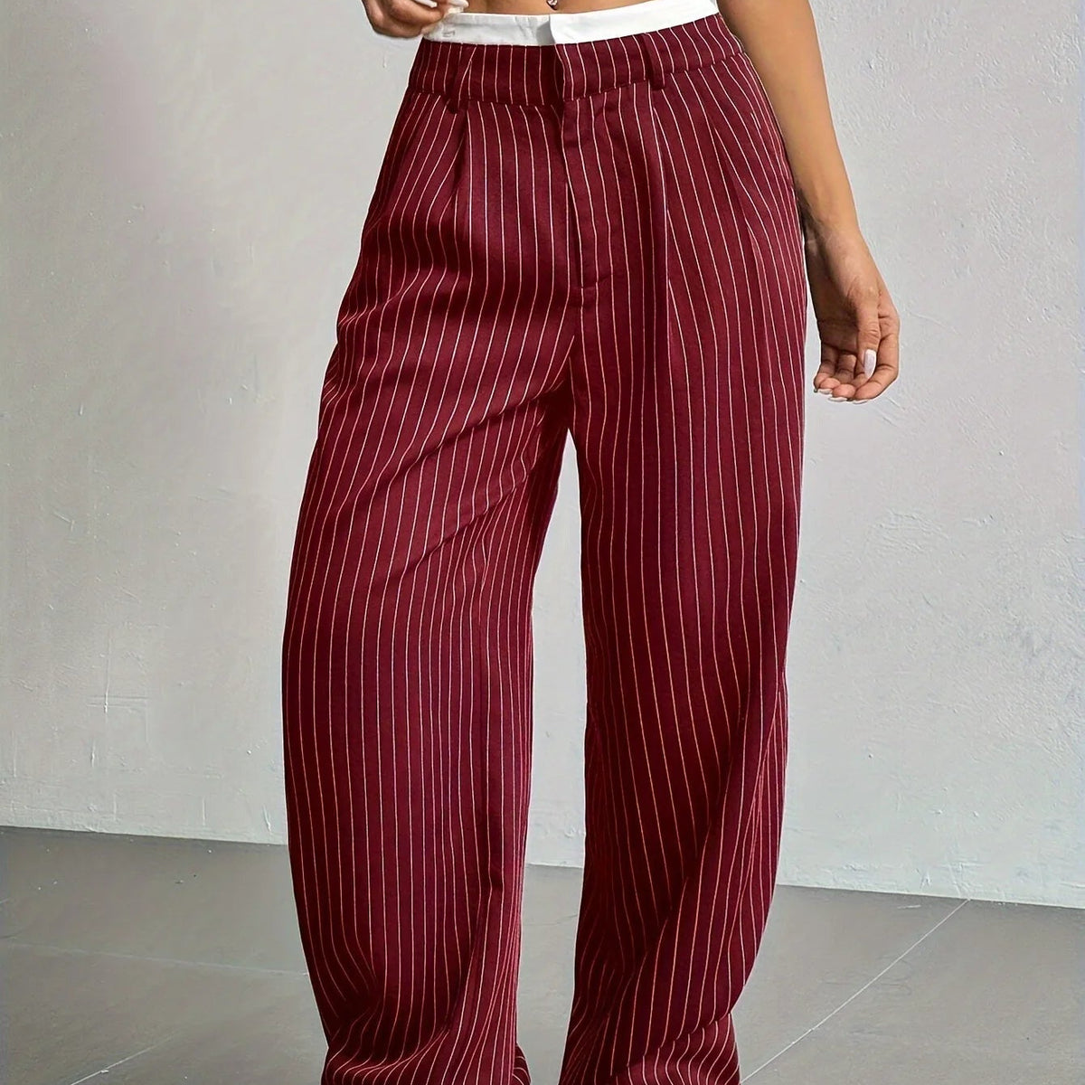 PinstripePower™ — Sculpt Your Curves and Command Every Room with Effortless Style