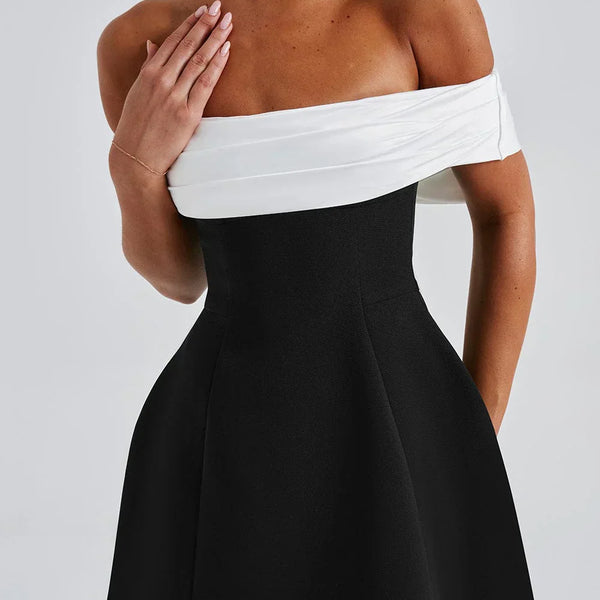 Backless Bow Mini Dress