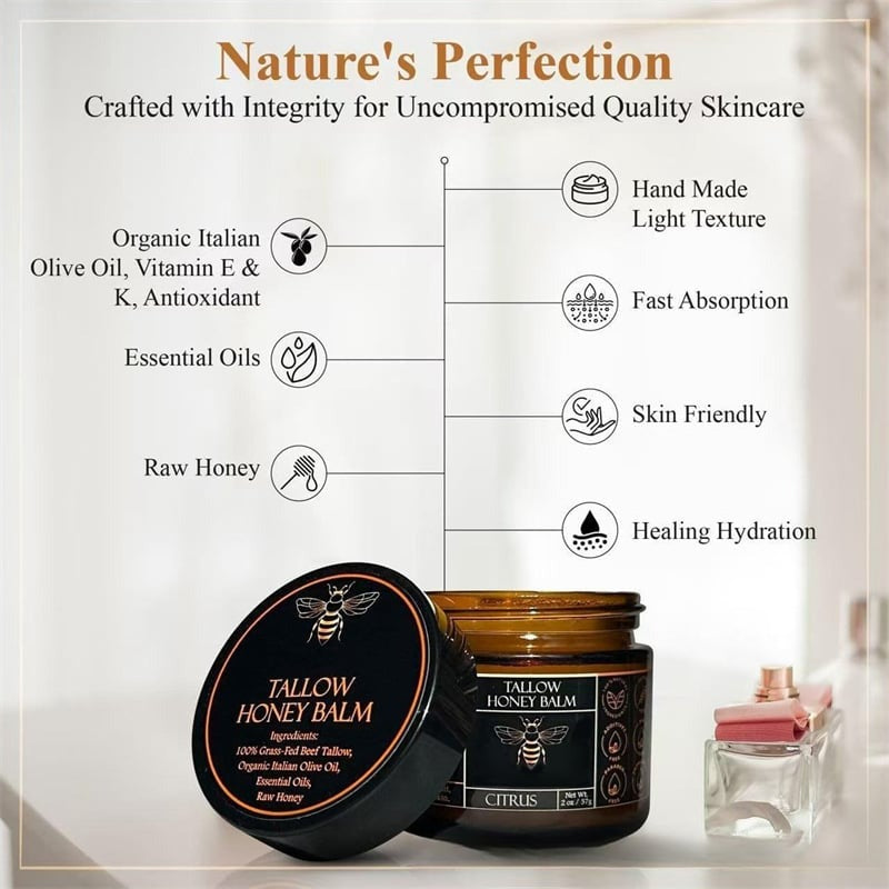 Beef Tallow Honey Balm