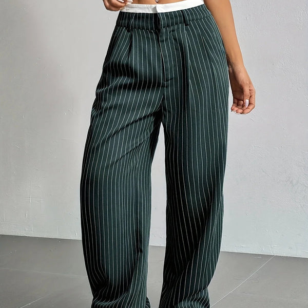 PinstripePower™ — Sculpt Your Curves and Command Every Room with Effortless Style