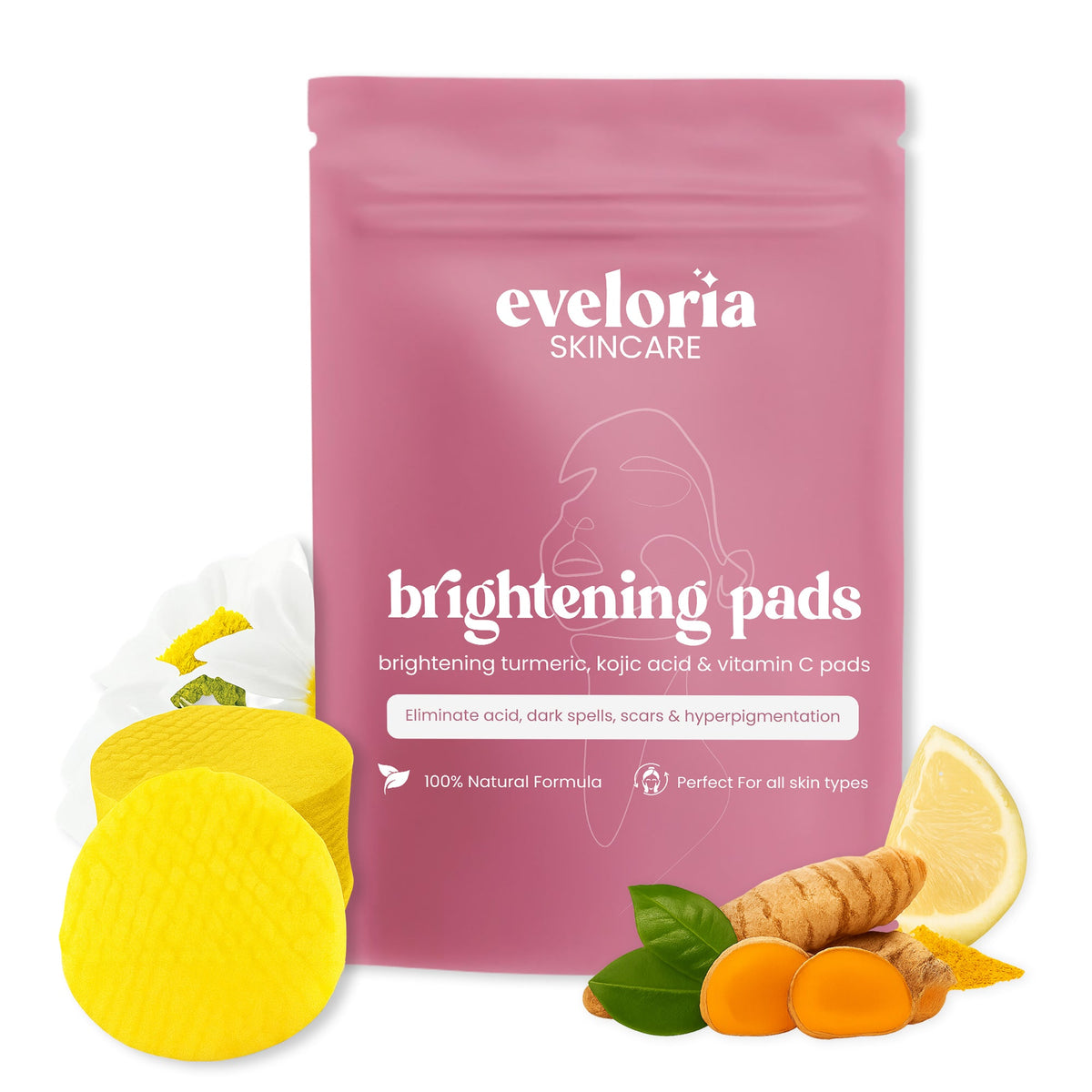 Brightening Turmeric & Kojic acid pads