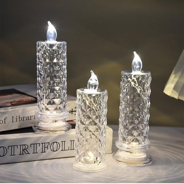 【LAST DAY SALE】LED Crystal Candle Lights ✨🕯️🔥 Buy 2 Get 1 Free, Ends Today!