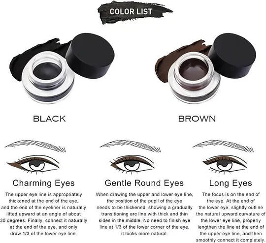 LuxeLine – Flawless Eyeliner Set with Cream