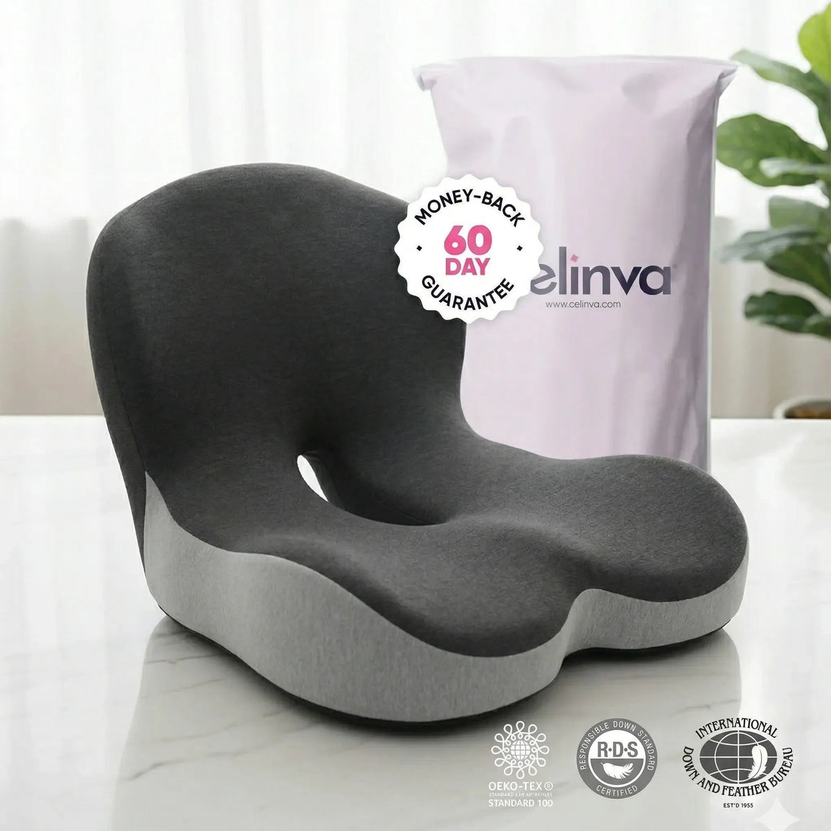 SitEase™ Orthopedic Cushion for Pain-Free, Comfortable Sitting