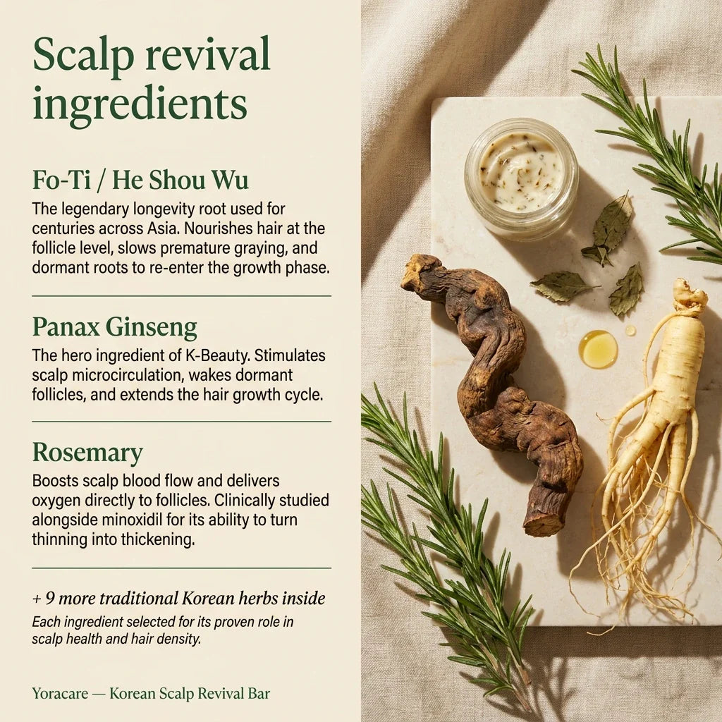 Korean Scalp Revival Bar for Deep Nourishing Hair Care