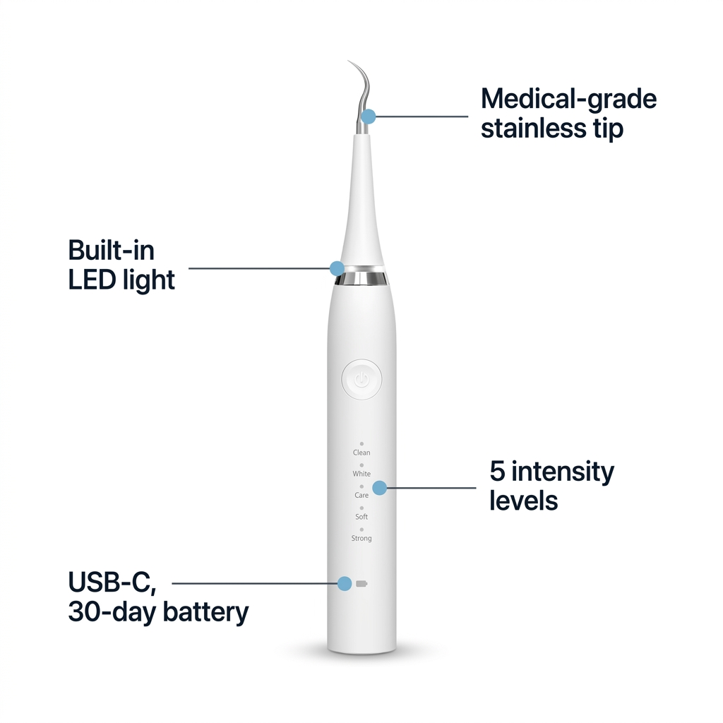 Electric Teeth Cleaner for Whiter Teeth and Healthier Smiles