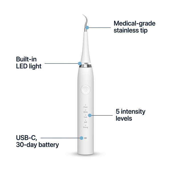Electric Teeth Cleaner for Whiter Teeth and Healthier Smiles