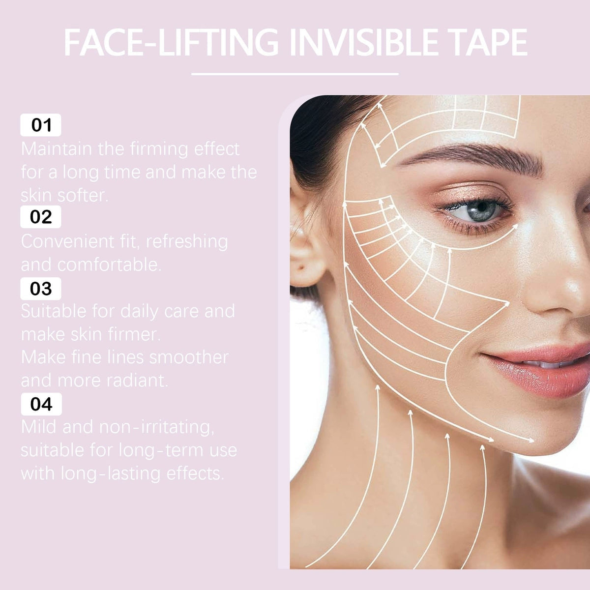 V Face-Lifting Invisible Tape