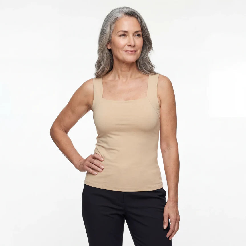 Band-Free Support Tank for All-Day Comfort and Shape