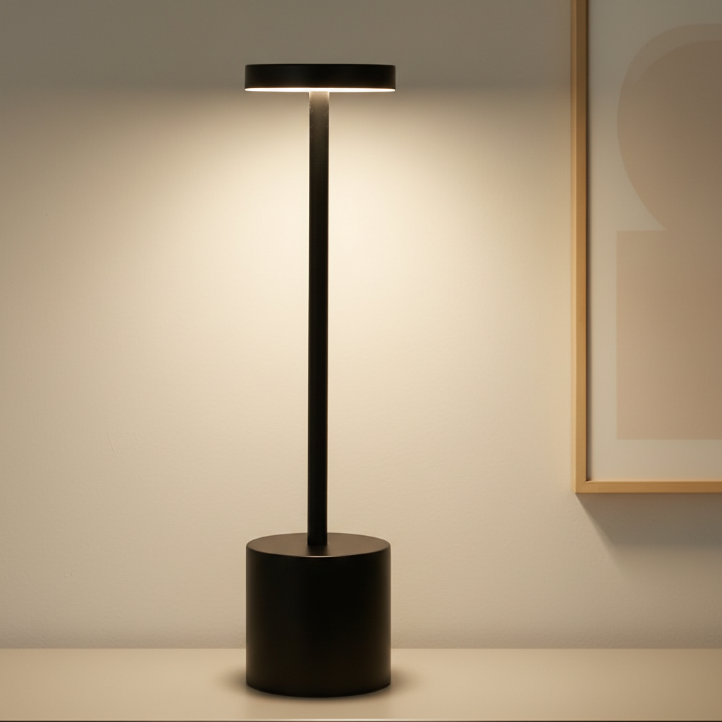 Auralis™ – Minimalist Dimmable Rechargeable LED Table Lamp