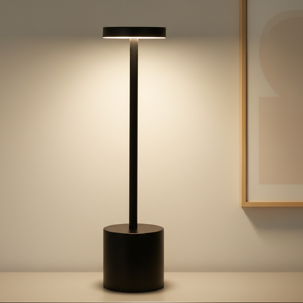 Auralis™ – Minimalist Dimmable Rechargeable LED Table Lamp
