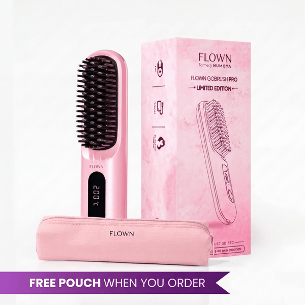 FLOWN formerly Numoya Portable Straightener Brush - GoBrush PRO