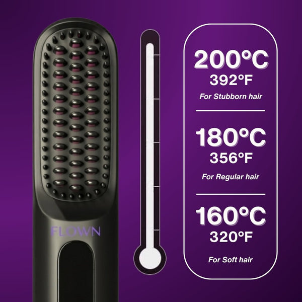 FLOWN formerly Numoya Portable Straightener Brush - GoBrush PRO