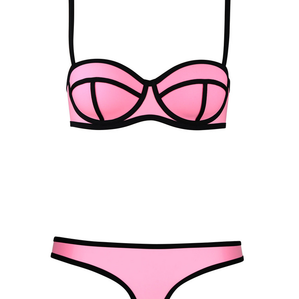 Color Block Bikini Set
