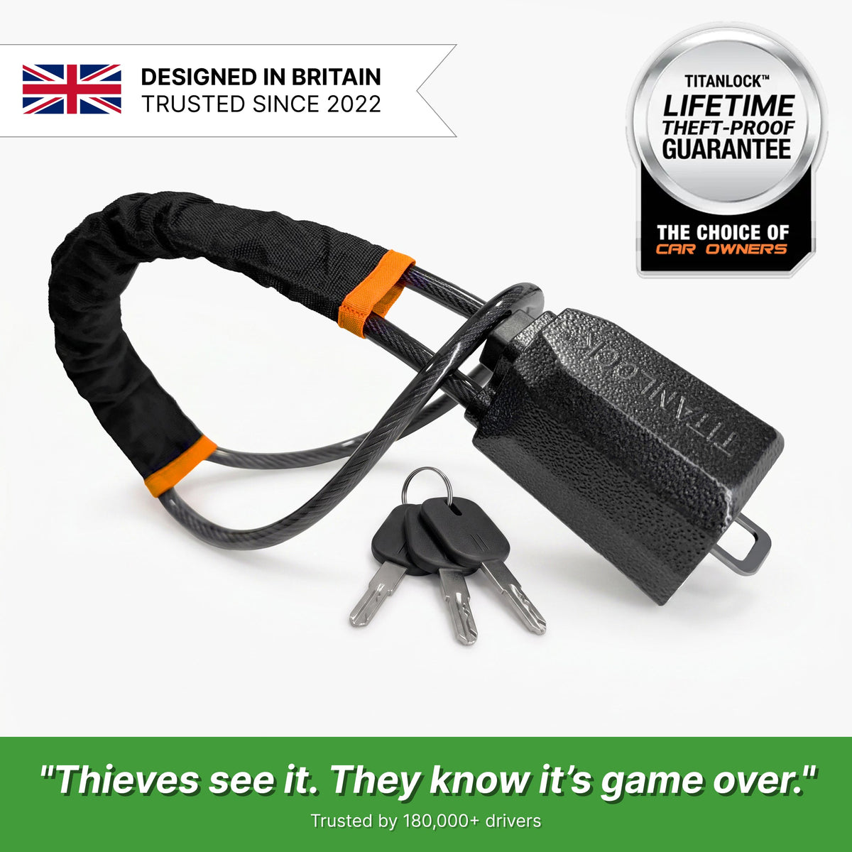 WheelGuard™ Pro Steering Lock for Maximum Vehicle Security