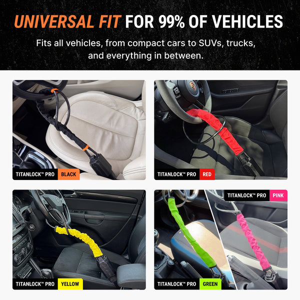 WheelGuard™ Pro Steering Lock for Maximum Vehicle Security