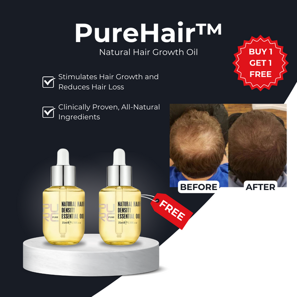 PureHair™ – Natürliches Haarwuchsöl kräftigend, pflegend, stimulierend und revitalisierend [1 + 1 Gratis]