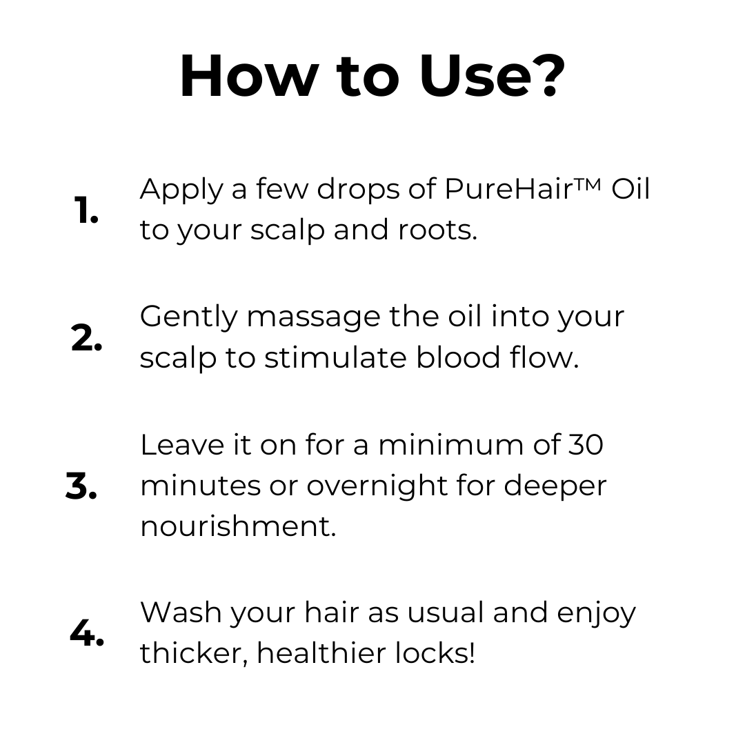PureHair™ – Natürliches Haarwuchsöl kräftigend, pflegend, stimulierend und revitalisierend [1 + 1 Gratis]
