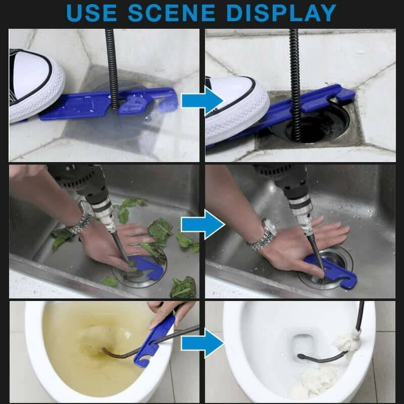 Drainora™ – Electric drain cleaning auger for power drills