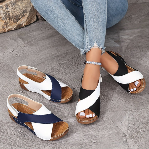 Slope Heel Sandals