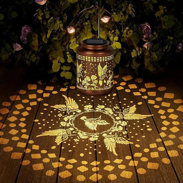Solar Hummingbird Lantern for Garden Decor