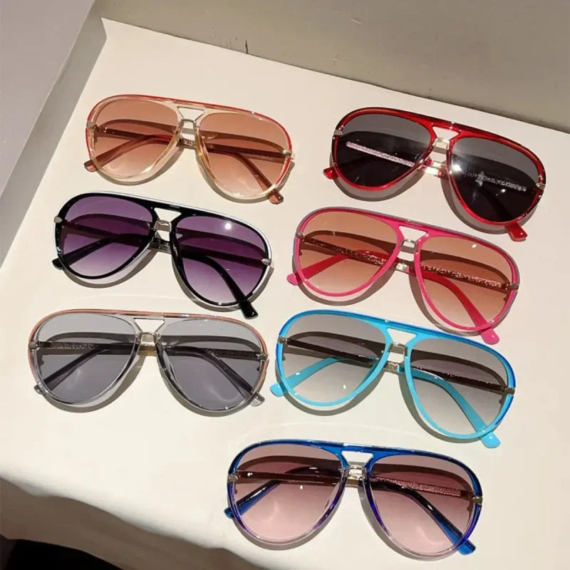 Women's Double-Bridge Sunglasses Deliver Timeless Style and Protection