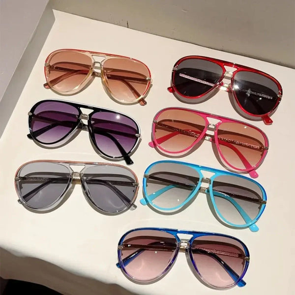 Women's Double-Bridge Sunglasses Deliver Timeless Style and Protection