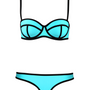 Color Block Bikini Set