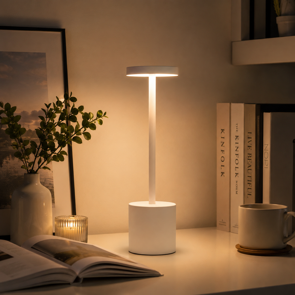 Auralis™ – Minimalist Dimmable Rechargeable LED Table Lamp